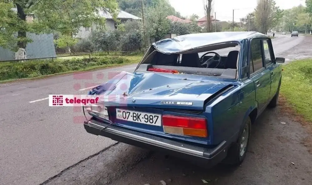 Ağac maşının üzərinə aşdı: Gəlin və qayınana xəsarət aldı