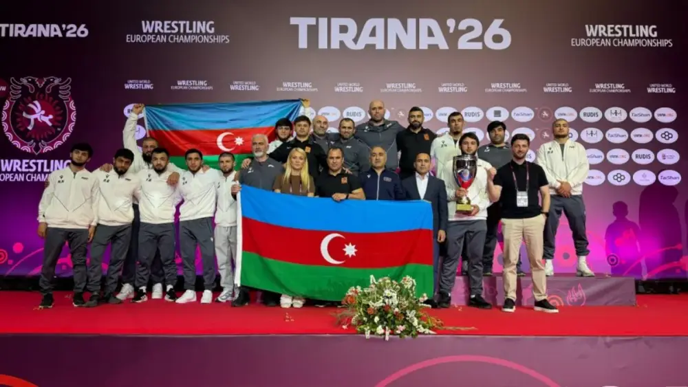 Sərbəst güləş üzrə Azərbaycan millisi altıncı dəfə Avropa çempionu olub