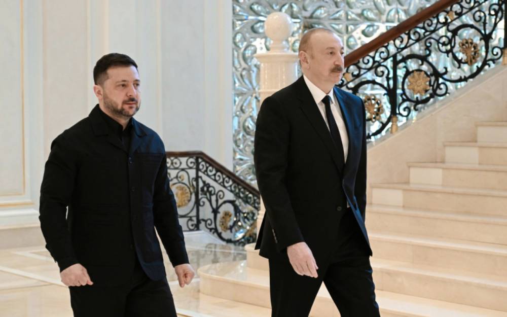 İlham Əliyevin sosial şəbəkə hesabında Zelenskinin səfəri ilə bağlı video paylaşıldı