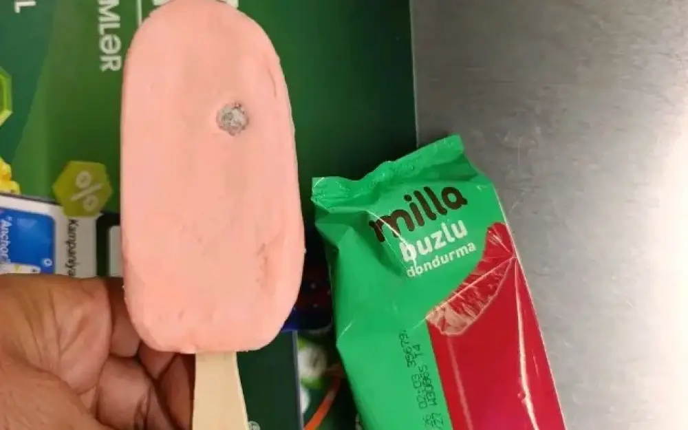 “Milla” dondurmasından kif çıxdı