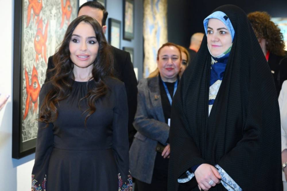 Leyla Əliyeva Zəhra Pezeşkianla görüşüb