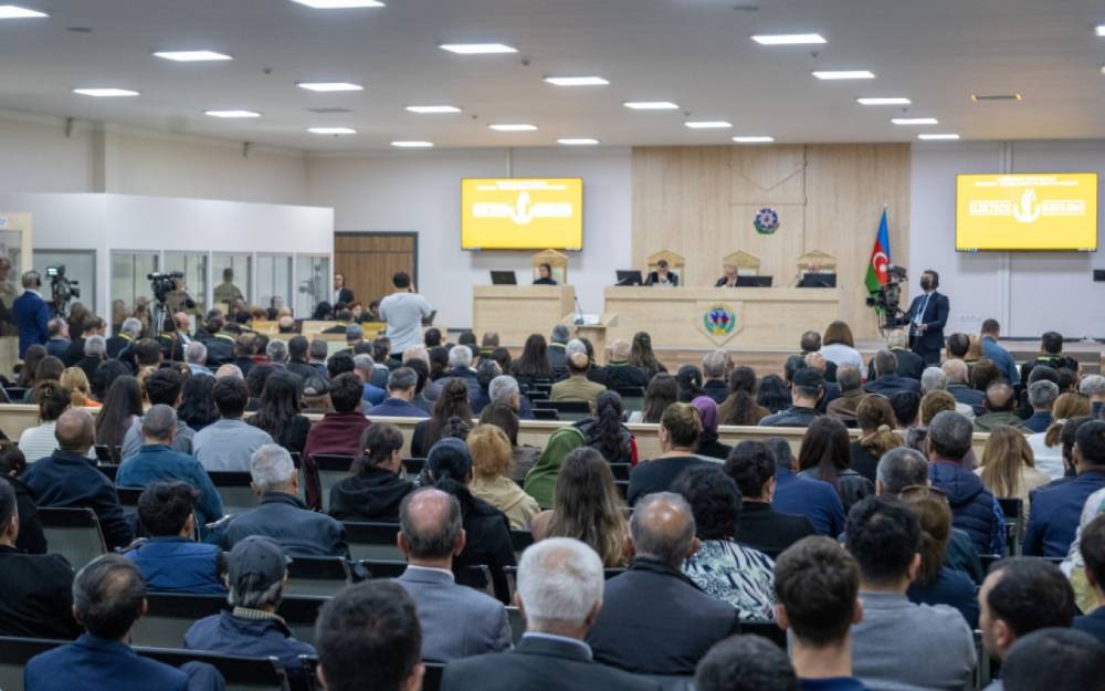 Ermənilərin məhkəməsi son söz çıxışları ilə davam etdirilir