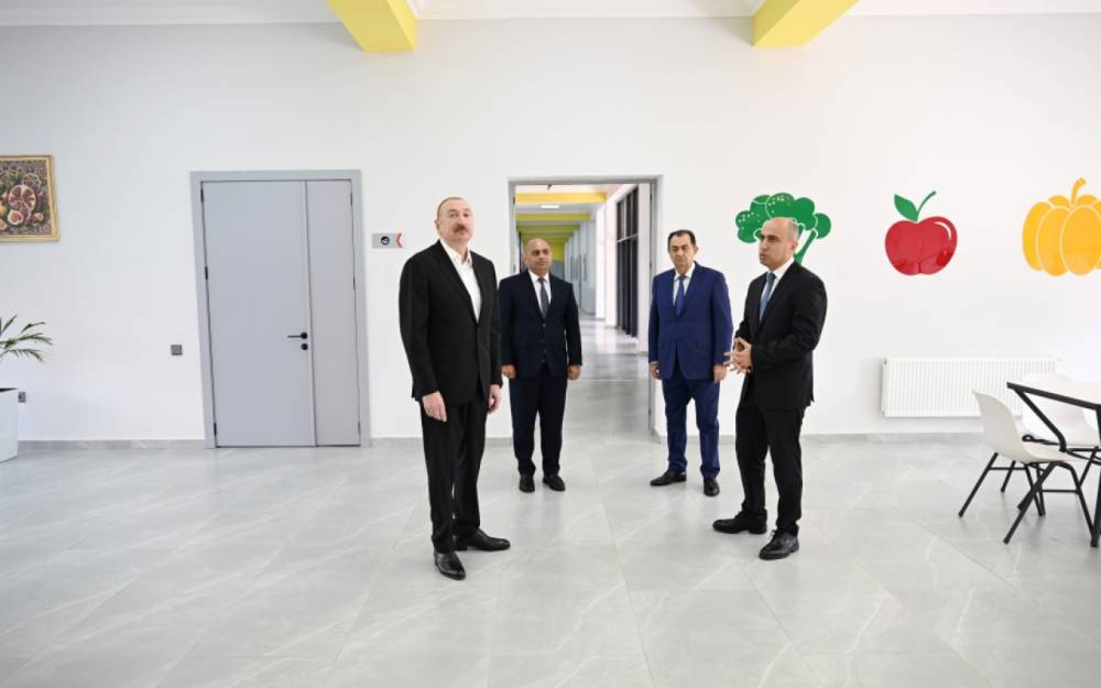 İlham Əliyev Lənkəranda açılış etdi