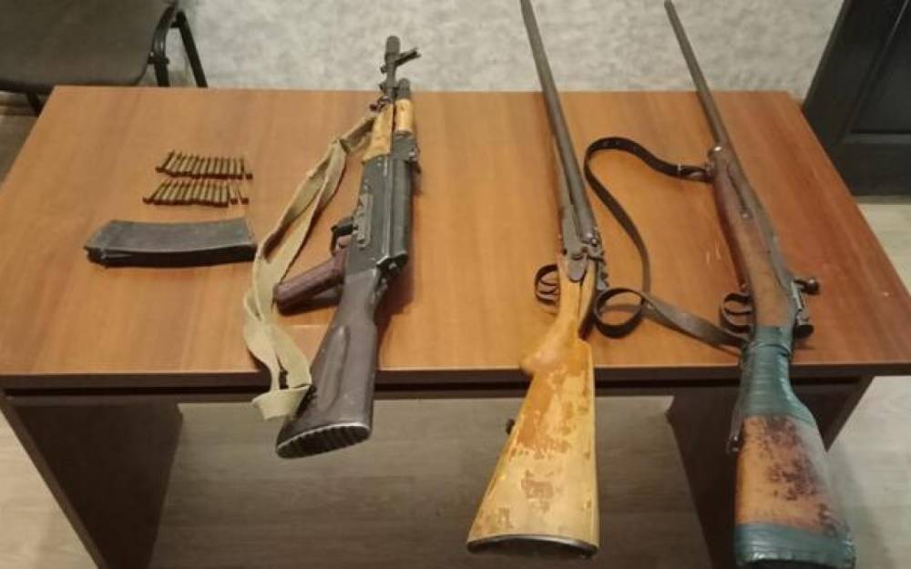 Qanunsuz silah-sursat aşkarlandı