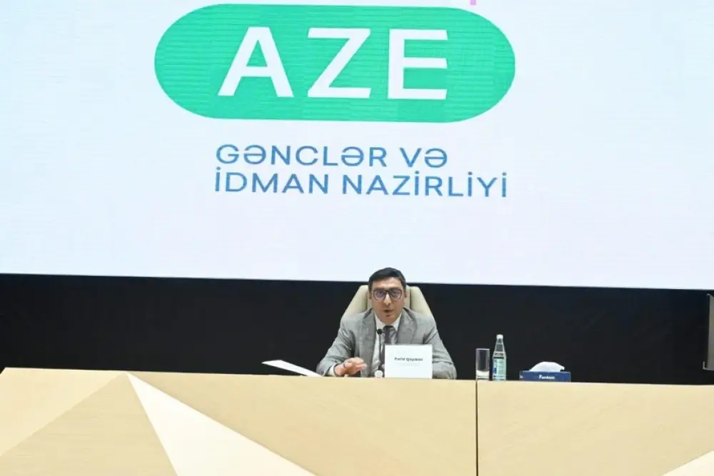 Fərid Qayıbov ötən ay ərzində beynəlxalq yarışlarda yüksək nəticələr əldə etmiş idmançılarla görüşüb