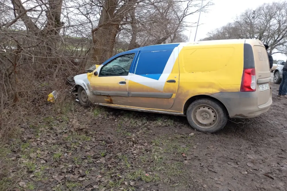 Cəlilabadda "Azərpoçt"un maşını ağaca çırpılıb, sürücü xəsarət alıb