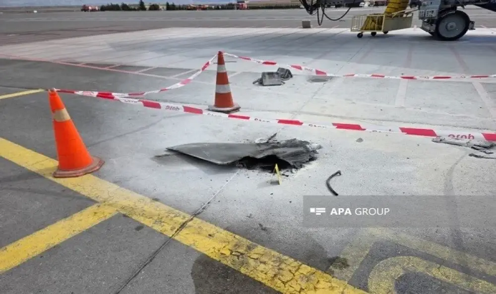 Naxçıvan aeroportunun uçuş-eniş zolağına da zərər dəyib