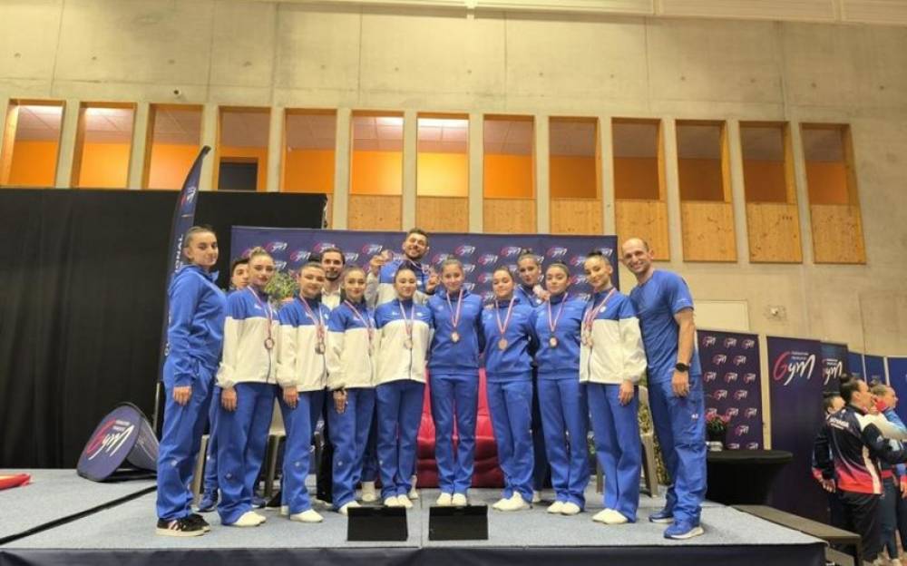 Azərbaycanın aerobika gimnastları Fransada medallar qazanıblar