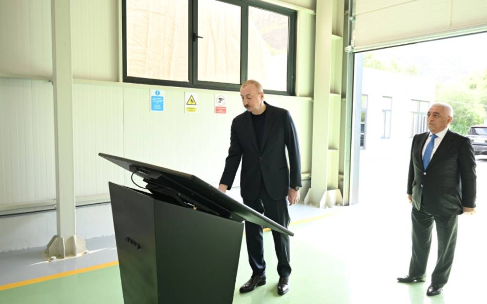 Prezident “Aşağı Malıbəyli” və “Mirik” su elektrik stansiyalarının açılışını etdi - FOTOLAR