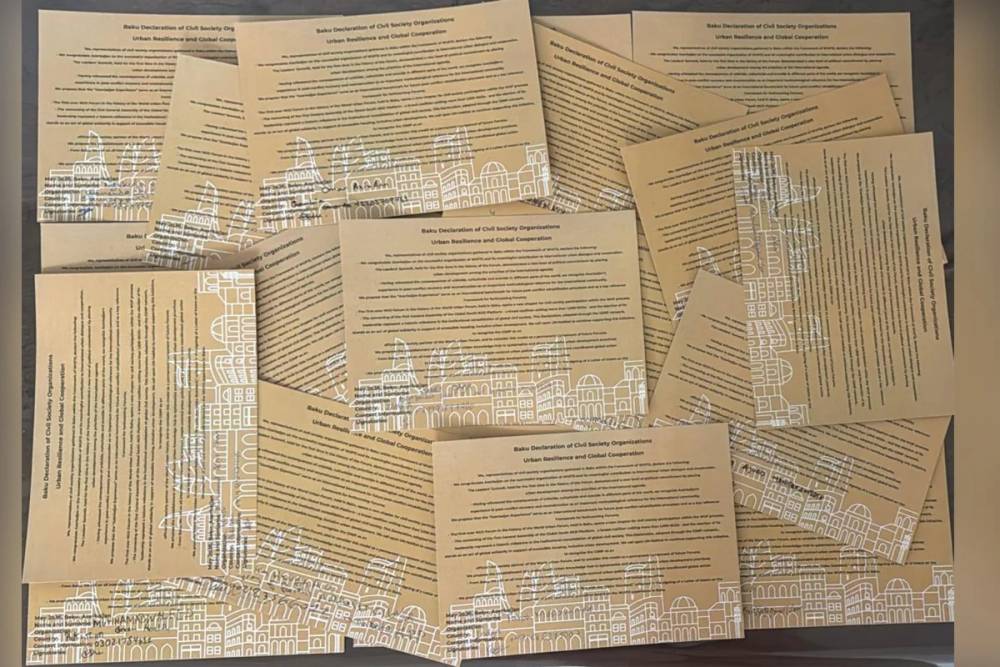 Dünyanın 103 ölkəsindən 569 QHT WUF13-lə bağlı Bakı Bəyannaməsi imzalayıb