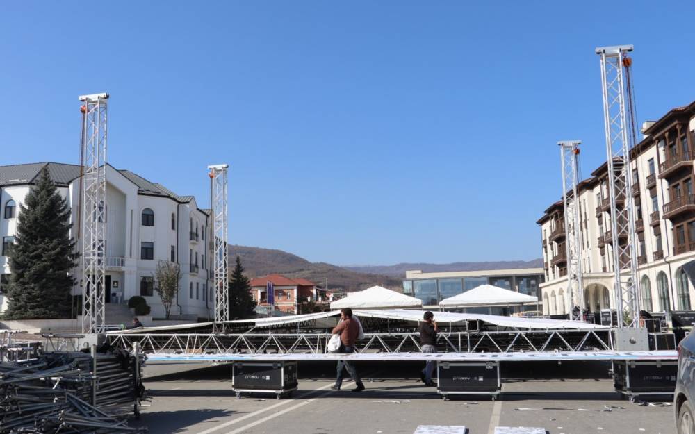 Xankəndi Zəfər Gününə belə hazırlaşır - FOTOLAR