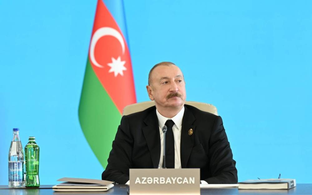 İlham Əliyev Yaxın Şərq Sülh Sammitində
