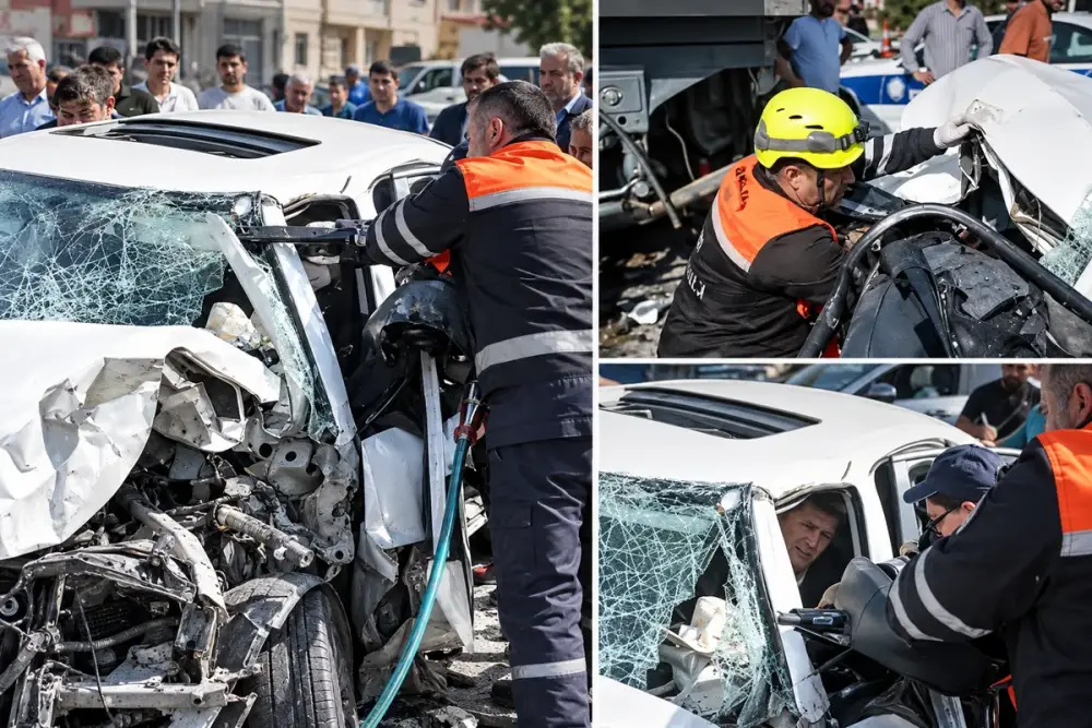 Masazırda ağır qəza: "Changan" və ZiL toqquşdu