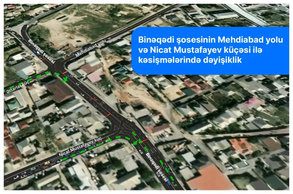 Binəqədinin bir hissəsində yol hərəkətinin təşkili dəyişir
